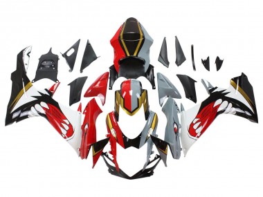 2011-2024 Suzuki GSXR 600/750 Motorcycle Fairings - Red Gold Grey Black White Shark Canada Websites