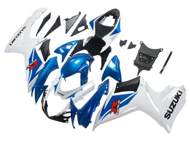 2011-2024 Suzuki GSXR 600/750 Motorcycle Fairings - Blue White Canada Websites