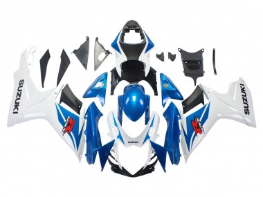 2011-2024 Suzuki GSXR 600/750 Motorcycle Fairings - Blue White Canada Websites