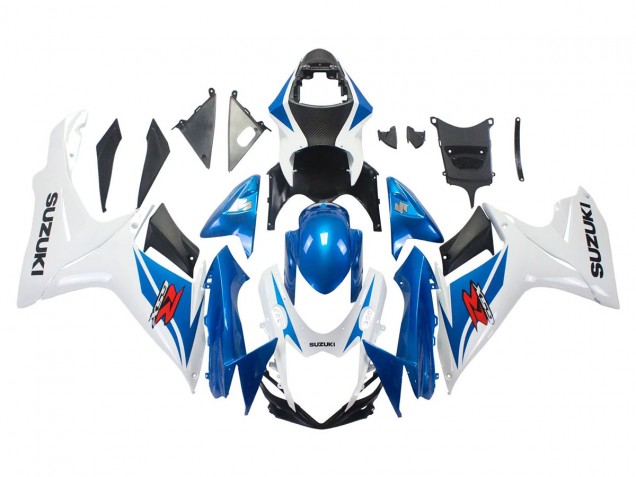 2011-2024 Suzuki GSXR 600/750 Motorcycle Fairings - Blue White Canada Websites