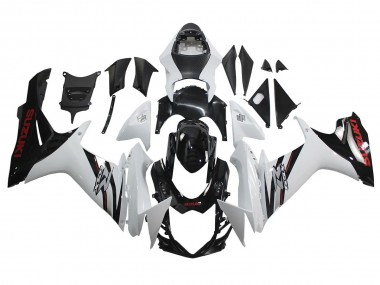 2011-2024 Suzuki GSXR 600/750 Motorcycle Fairings - White Glossy Black Canada Websites