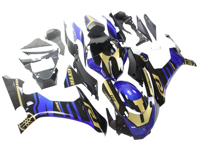 2015-2019 Yamaha YZF R1 Motorcycle Fairings - Blue Gold Black Canada Websites