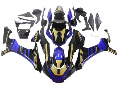 2015-2019 Yamaha YZF R1 Motorcycle Fairings - Blue Gold Black Canada Websites