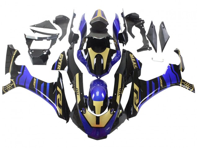 2015-2019 Yamaha YZF R1 Motorcycle Fairings - Blue Gold Black Canada Websites