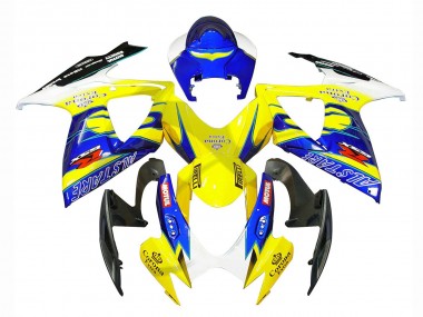 2006-2007 Suzuki GSXR 600/750 Motorcycle Fairings - White Blue Yellow Corona Alstare Canada Websites