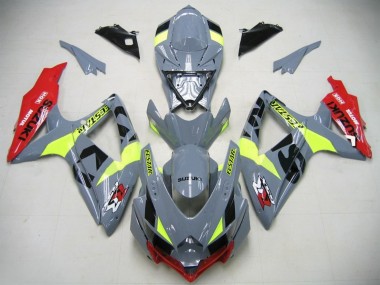 2006-2007 GSXR750 K6 Motorcycle Fairings - Nardo Grey Neon Green Red Ecstar Canada Websites