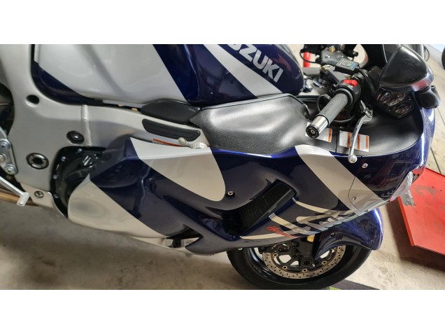 1996-2007 Suzuki GSXR 1300 Hayabusa Motorcycle Fairings - Blue White Canada Websites