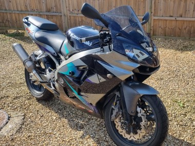 2002-2003 Kawasaki Ninja ZX9R Motorcycle Fairings - Blue Silver Canada Websites