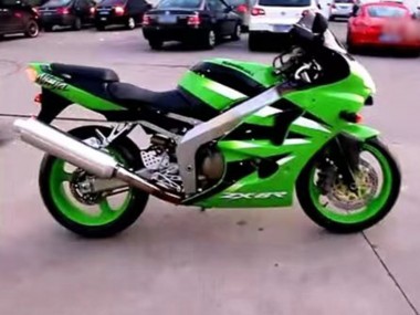 2000-2002 Kawasaki ZX6R Motorcycle Fairing - Green White Black Canada Websites