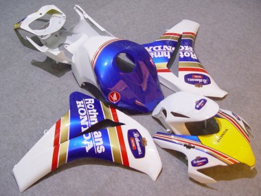 2008-2011 Honda CBR1000RR Motorcycle Fairings - White Blue Yellow Gold Rothmans Canada Websites