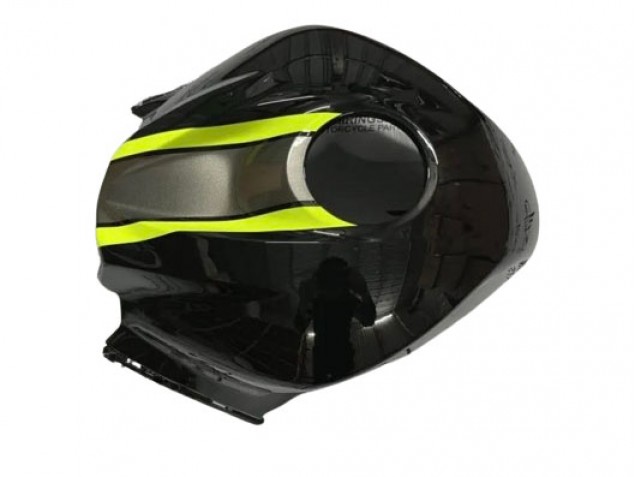 2007-2008 Honda CBR600RR Motorcycle Fairings - Glossy Black High Viz Yellow Canada Websites