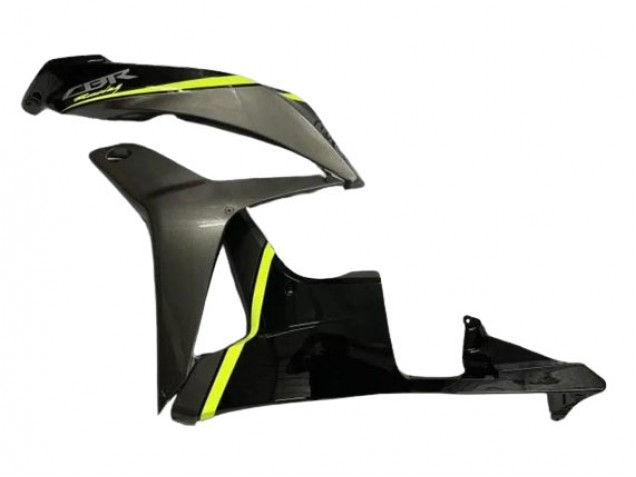2007-2008 Honda CBR600RR Motorcycle Fairings - Glossy Black High Viz Yellow Canada Websites