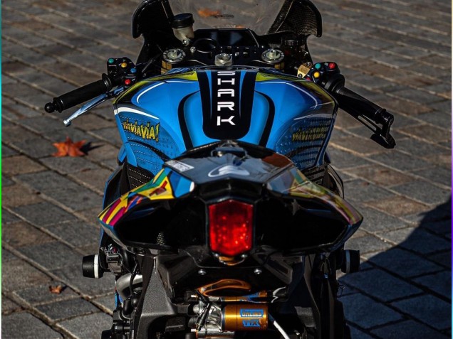 2015-2019 Yamaha YZF R1 Motorcycle Fairings - Blue Yellow Shark Canada Websites