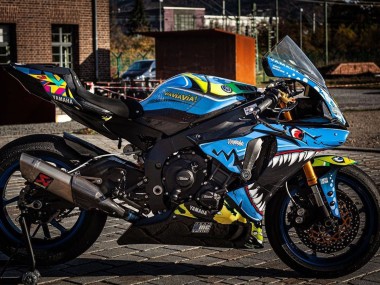 2015-2019 Yamaha YZF R1 Motorcycle Fairings - Blue Yellow Shark Canada Websites