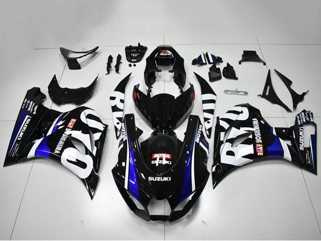 2017-2024 Suzuki GSXR 1000 Motorcycle Fairings - Black White Blue Motul Canada Websites