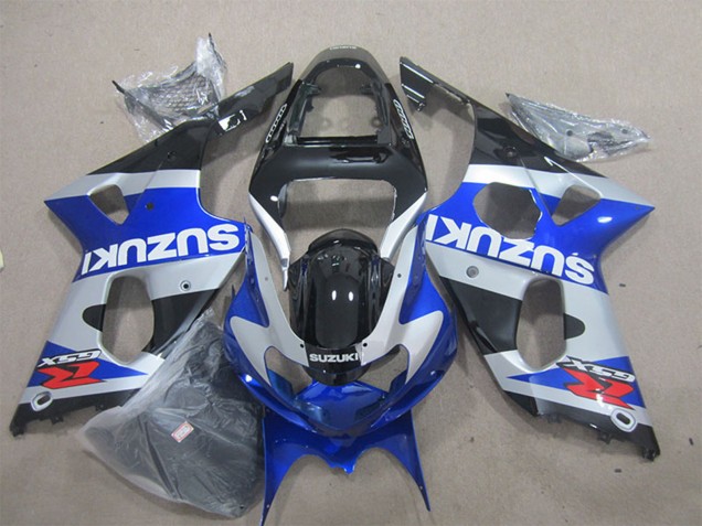 2000-2002 Suzuki GSXR 1000 Motorcycle Fairings - Blue Silver Black Red White Decal Canada Websites