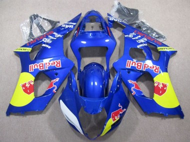 2003-2004 Suzuki GSXR 1000 Motorcycle Fairings - Blue Yellow Red Bull Canada Websites
