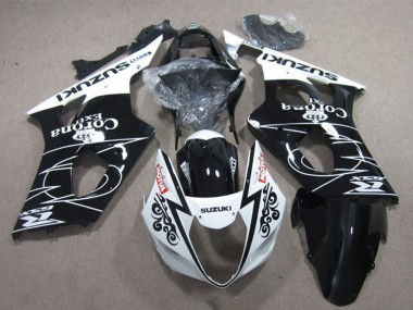2003-2004 Suzuki GSXR 1000 Motorcycle Fairings - White Glossy Black Corona Extra Motul Canada Websites