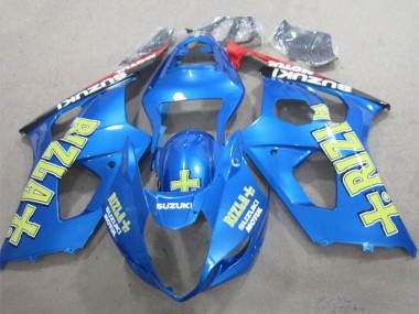 2003-2004 Suzuki GSXR 1000 Motorcycle Fairings - Blue Yellow Black Rizla Canada Websites
