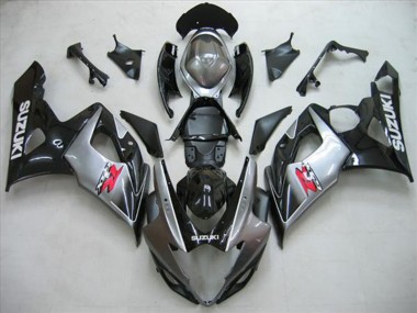 2005-2006 Suzuki GSXR 1000 Motorcycle Fairing Kits - Glossy Black Silver Red Canada Websites
