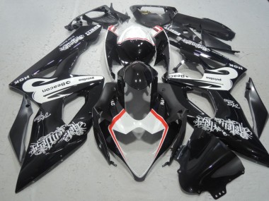 2005-2006 Suzuki GSXR 1000 Motorcycle Fairings - Glossy Black White Red Beacon Canada Websites