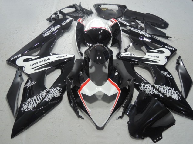 2005-2006 Suzuki GSXR 1000 Motorcycle Fairings - Glossy Black White Red Beacon Canada Websites