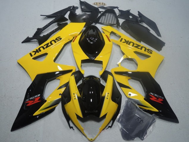 2005-2006 Suzuki GSXR 1000 Motorcycle Fairing - Yellow Glossy Black Canada Websites