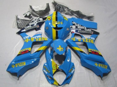 2007-2008 Suzuki GSXR 1000 Motorcycle Fairings - Blue Yellow Black Rizla 41 Canada Websites