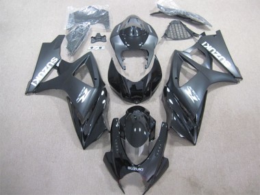 2007-2008 Suzuki GSXR 1000 Bike Fairings - Glossy Black Matte Black Canada Websites