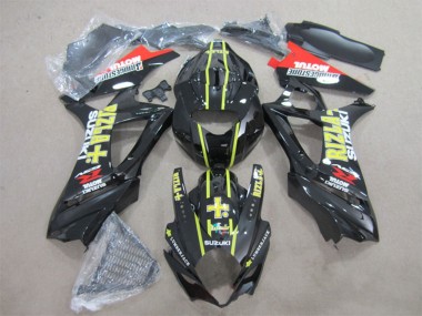 2007-2008 Suzuki GSXR 1000 Motorcycle Fairings - Glossy Black Yellow Red Rizla Canada Websites