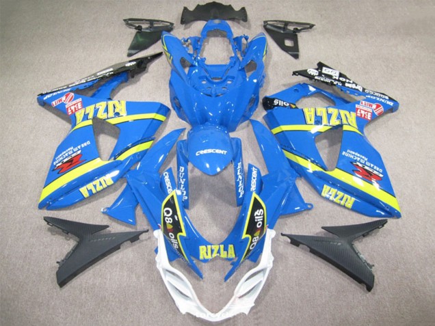 2009-2016 Suzuki GSXR 1000 Motorcycle Fairings - Blue Yellow Rizla Q8 Oils Canada Websites