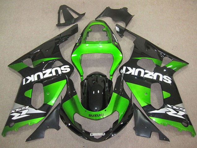 2001-2003 Suzuki GSXR 600 Motorcycle Fairings - Green Glossy Black White Canada Websites