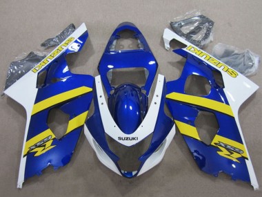 2004-2005 Suzuki GSXR 600 Motorcycle Fairings - Blue White Yellow Canada Websites