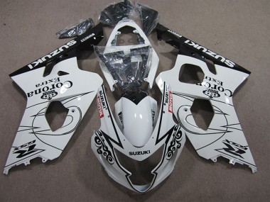 2004-2005 Suzuki GSXR 600 Motorcycle Fairings - White Black Corona Extra Motul Canada Websites