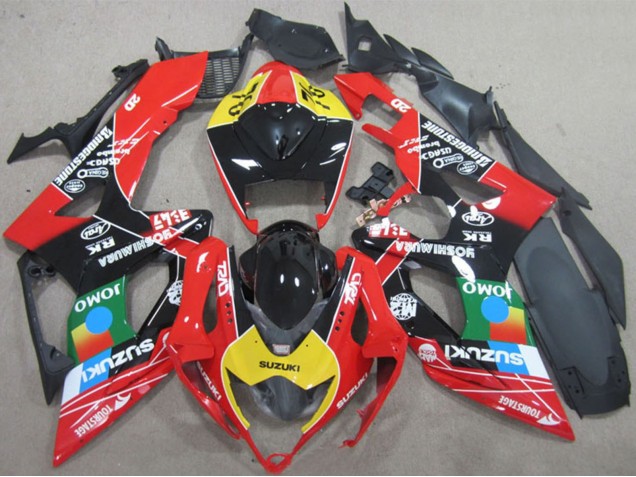 2006-2007 Suzuki GSXR 600 Motorcycle Fairings - Red Yellow Green Blue Black JOMO Canada Websites