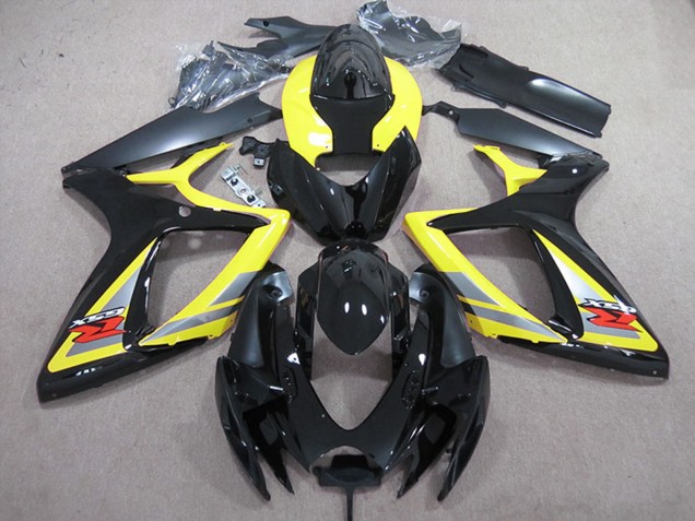 2006-2007 Suzuki GSXR 600 Motorcycle Fairings - Yellow Grey Black Canada Websites
