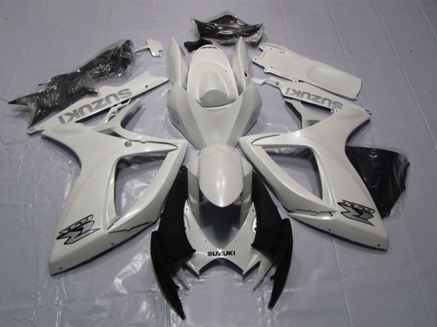 2006-2007 Suzuki GSXR 600 Motorcycle Fairing - White Canada Websites