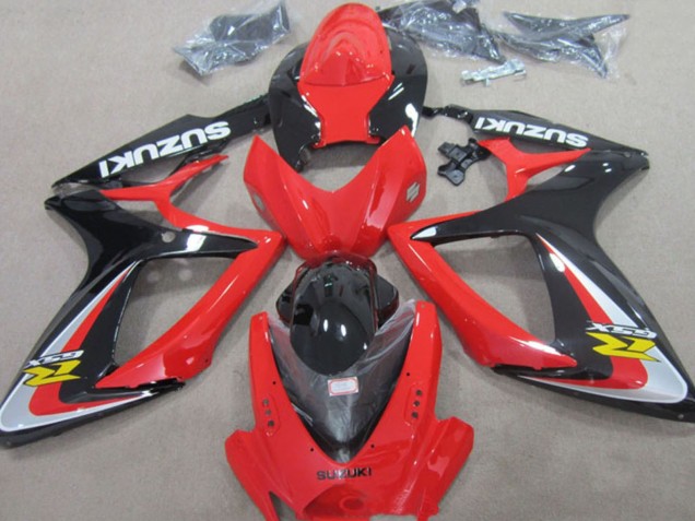 2006-2007 Suzuki GSXR 600 Motorcycle Fairings - Red Silver Glossy Black Yellow Canada Websites