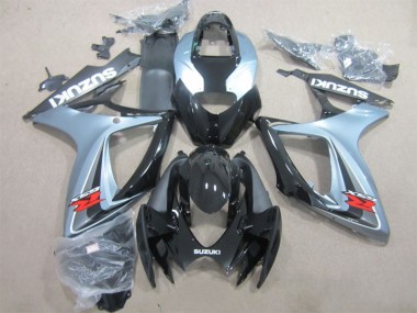 2006-2007 Suzuki GSXR 600 Motorcycle Fairings - Grey Glossy Black Canada Websites