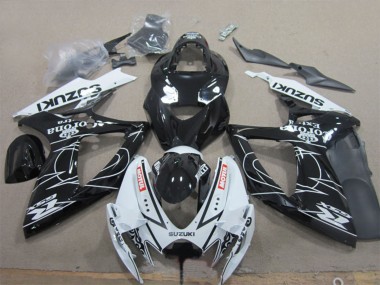 2006-2007 Suzuki GSXR 600 Motorcycle Fairings - White Black Corona Extra Motul Canada Websites