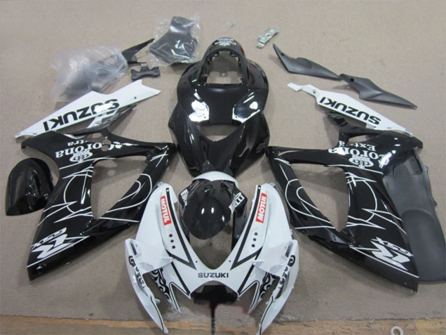 2006-2007 Suzuki GSXR 600 Motorcycle Fairings - White Black Corona Extra Motul Canada Websites