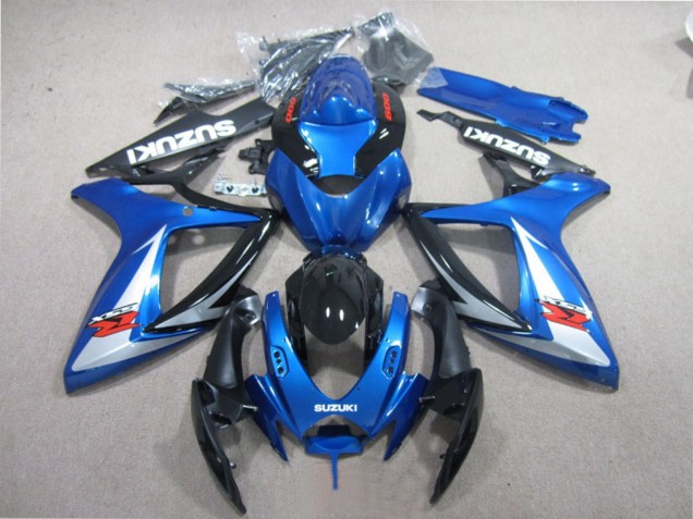2006-2007 Suzuki GSXR 600 Motorcycle Fairings - Blue White Glossy Black Red Canada Websites