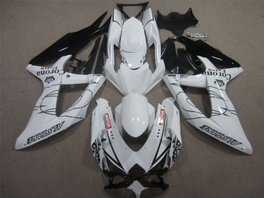 2008-2010 Suzuki GSXR 600 Motorcycle Fairings - White Black Corona Extra Motul Canada Websites