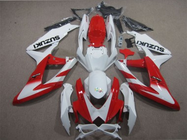 2008-2010 Suzuki GSXR 600 Motorcycle Fairings - White Red Canada Websites
