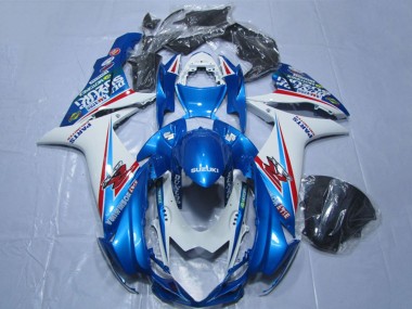 2011-2024 Suzuki GSXR 600 Motorcycle Fairings - Blue White Canada Websites