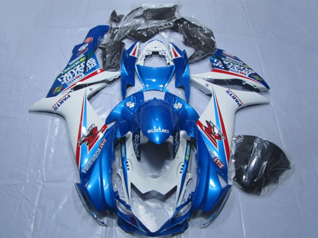 2011-2024 Suzuki GSXR 600 Motorcycle Fairings - Blue White Canada Websites