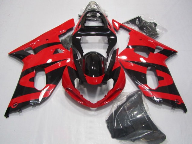 2001-2003 Suzuki GSXR 750 Motorcycle Fairings - Red Glossy Black Canada Websites