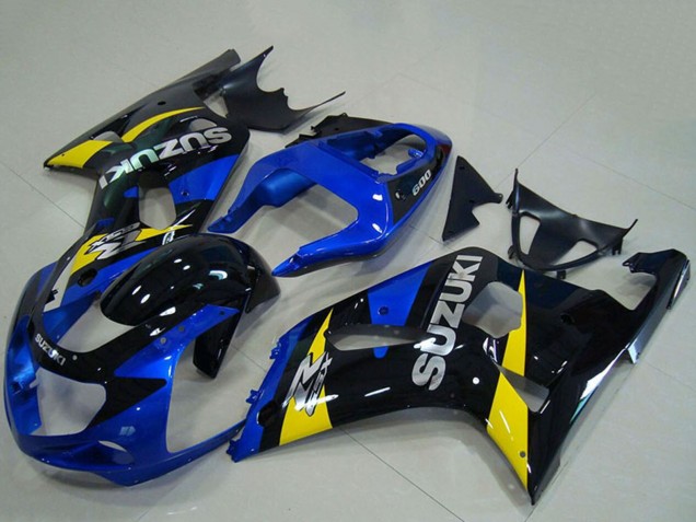 2001-2003 Suzuki GSXR 750 Motorcycle Fairings - Blue Yellow Glossy Black Canada Websites