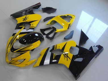 2004-2005 Suzuki GSXR 750 Abs Motorcycle Fairings - Yellow Silver Black Canada Websites