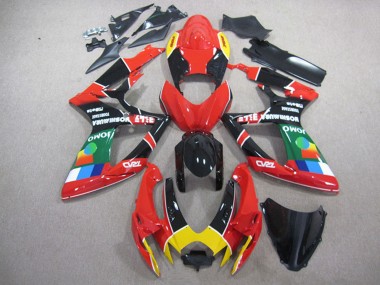 2006-2007 Suzuki GSXR 750 Motorcycle Fairings - Red Black Yellow Green JOMO Canada Websites